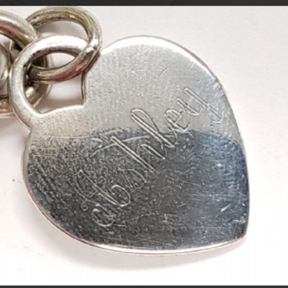 Tiffany & Co 925 Sterling Silver Heart Bracelet - Picture 7 of 7